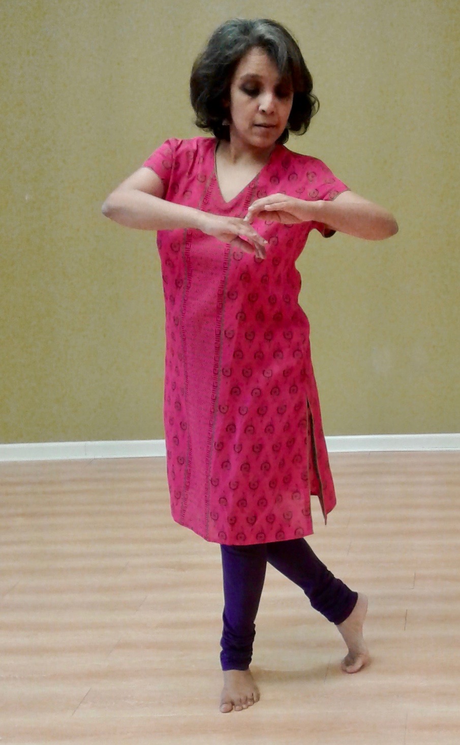 Photo of Diditi Mitra teaching Kathak Nritya Creations Academy of Dance